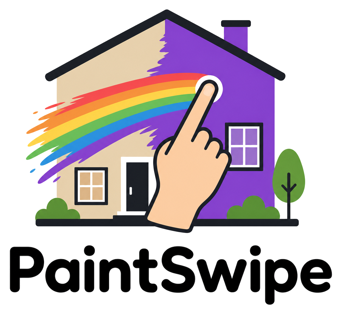PaintSwipe — AI paint visualizer logo