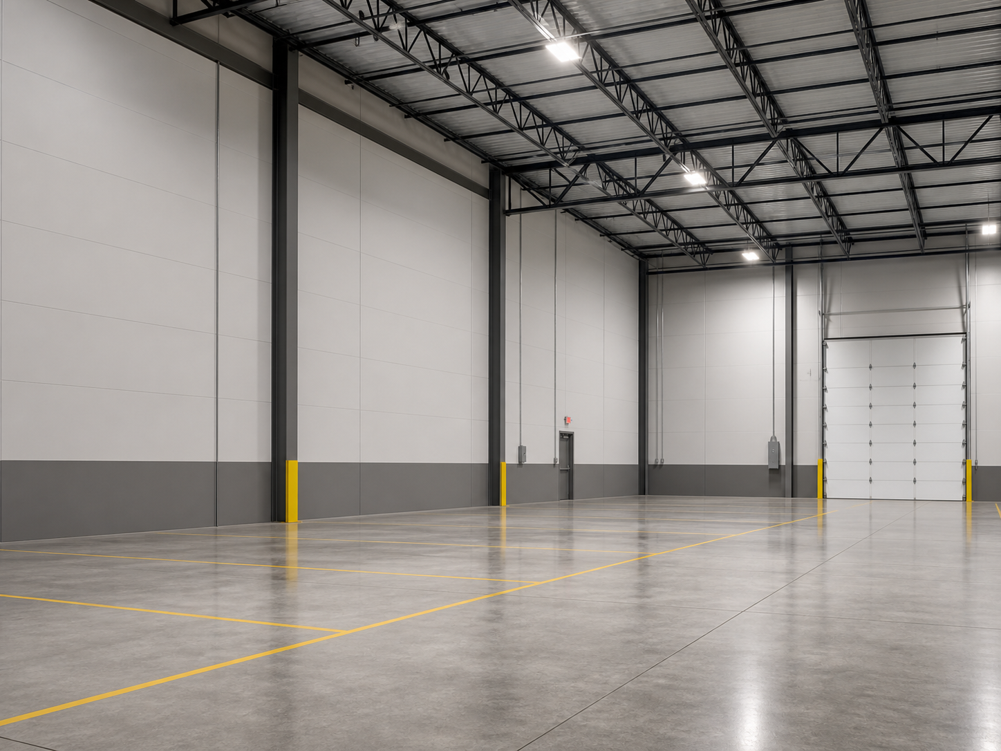 Warehouse wall color visualization roadmap concept
